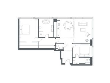 Планировки трехкомнатные в ЖК Capital Towers (Кэпитал Тауэрс)