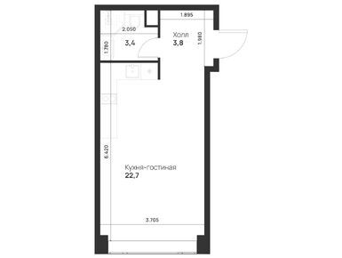 Студия 29.90 кв.м, ЖК Voice Towers (Войс Тауэрс), 15 020 501 руб.