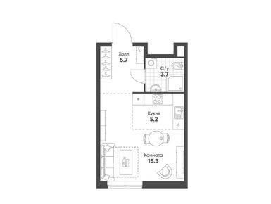 1-комнатная 29.90 кв.м, Sokolinn Park (Соколинн Парк), 21 017 036 руб.