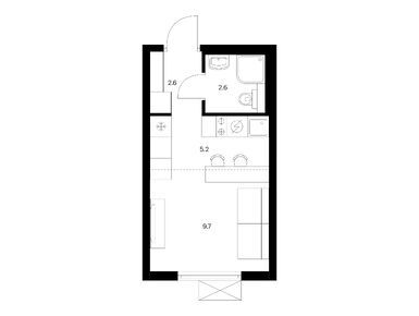 Планировки студии в Никольские луга