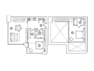Планировки 3-к. апартаменты в RED7 (Ред7)