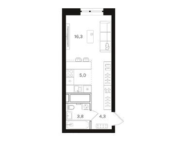 Студия 29.40 кв.м, ЖК «Мангазея на Речном», 19 468 680 руб.