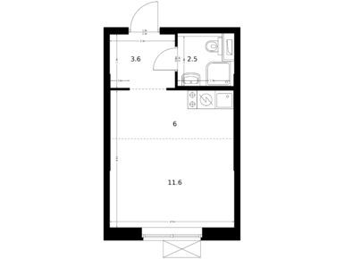 Студия 23.70 кв.м, Саларьево парк, 10 849 860 руб.