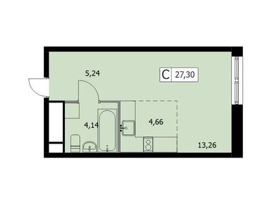 Планировки студии в ЖК Парковый квартал Self (Селф)