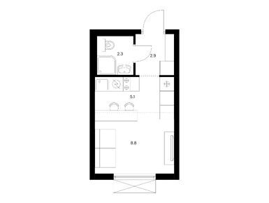 Планировки студии в Никольские луга