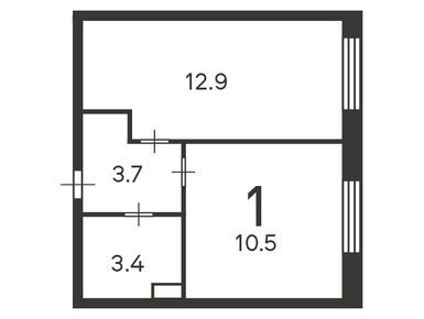 1-комнатная 30.50 кв.м, Жилой дом «Куприна пр-кт, д. 38, к. 1, 2», 8 029 634 руб.