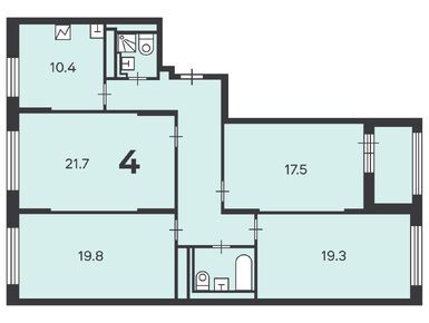4-комнатная 110.70 кв.м, Жилой дом «Нижняя Хохловка ул., д. 8», 35 545 770 руб.