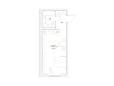 Студия 30.10 кв.м, ЖК «Детали», 11 799 991 руб.