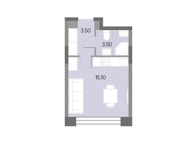 Планировки студии в ЖК «ВЕЙВ»