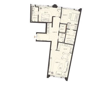 Планировки двухкомнатные в Клубный дом Nicole (Николь)