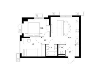 Планировки двухкомнатные в Восточное Бутово