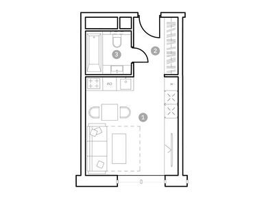 Планировки студии-апартаменты в «ФизтехСити»