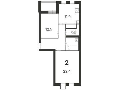 2-комнатная 64.10 кв.м, Жилой дом «Бескудниковский б-р, д. 52, к. 1», 18 326 190 руб.