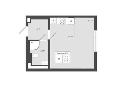 Студия 27.90 кв.м, ЖК «Яковлево», 6 868 422 руб.