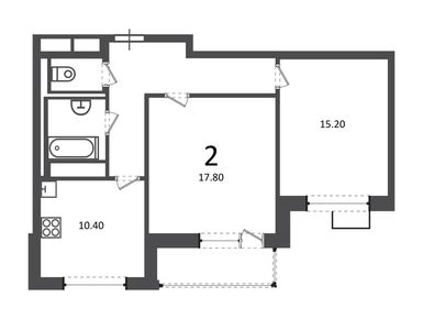 2-комнатная 58.90 кв.м, Жилой дом «Балаклавский пр-кт, д. 17», 30 393 520 руб.