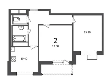 2-комнатная 58.90 кв.м, Жилой дом «Балаклавский пр-кт, д. 17», 30 393 520 руб.