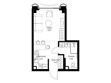Планировки студии в ЖК МИRA (МИРА)