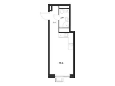 Студия 22.20 кв.м, ЖК Foreville (Форевилль), 8 677 011 руб.