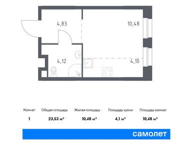 Планировки студии в ЖК «Эко Бунино»