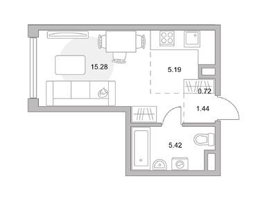 Студия 28.05 кв.м, ЖК MYPRIORITY Мневники (Май Приорити Мневники), 16 031 423 руб.