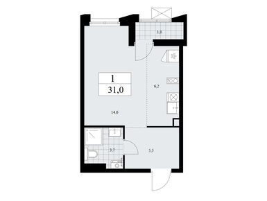 Студия 31.00 кв.м, ЖК «Деснаречье», 10 956 950 руб.