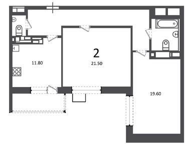 2-комнатная 73.60 кв.м, Жилой дом «Касимовская ул., д. 39, к. 2», 17 884 800 руб.