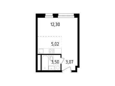 Планировки студии в ЖК «Крекшино Парк»
