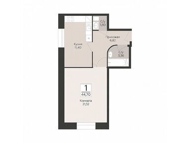 Планировки однокомнатные в ЖК «Пахра Сити»