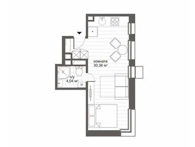 Студия 34.10 кв.м, МФК «Ситимикс Новокосино», 10 416 400 руб.