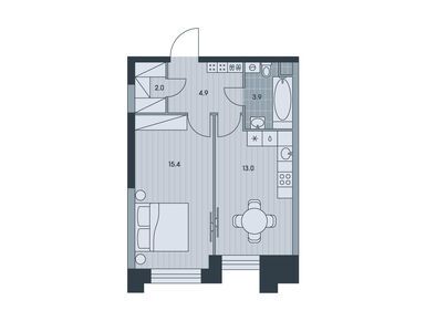 Планировки однокомнатные в ЖК EVER (Эвер)