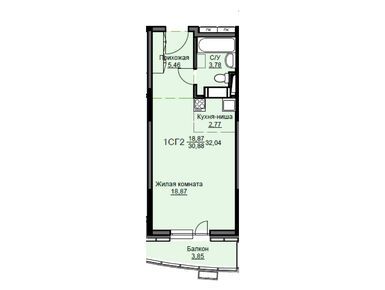 Планировки студии в ЖК «Соболевка» (Щелково)