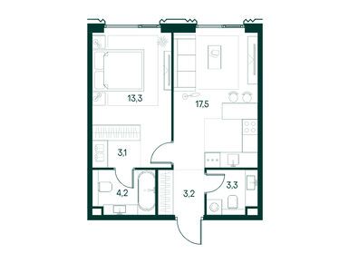 Планировки однокомнатные в Клубный город на реке «Примавера»