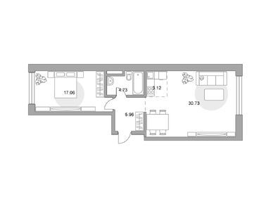 2-комнатная 61.90 кв.м, ЖК MYPRIORITY Басманный (Май Приорити Басманный), 31 820 005 руб.