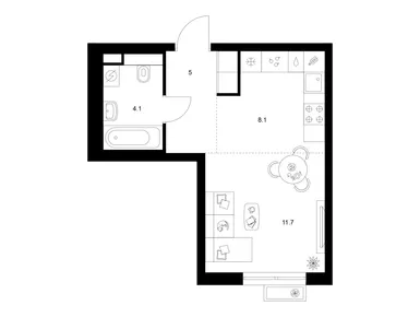 Студия 28.90 кв.м, Ярославский, 8 364 816 руб.