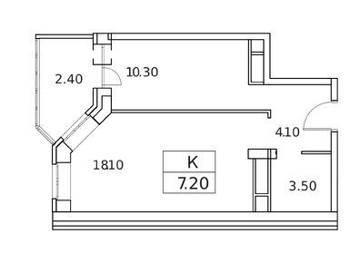 Студия 38.40 кв.м, ЖК «Светлый» (Лосино-Петровский), 4 860 769 руб.