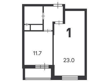 Планировки однокомнатные в Жилой дом «Фестивальная ул., д. 15, к. 2»