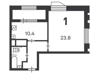 Планировки однокомнатные в Жилой дом «Светланова ул., д. 11, к. 1»