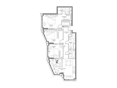 Планировки трехкомнатные в ЖК Dream Riva (Дрим Рива)