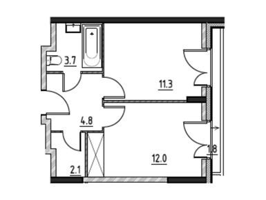 Планировки 1-к. апартаменты в ORO (ОРО)