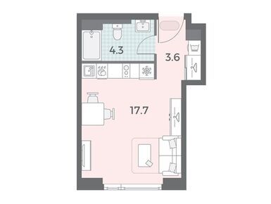 Студия 26.00 кв.м, ЖК «Вейв», 26 129 350 руб.