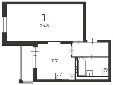 1-комнатная 46.00 кв.м, Жилой дом «Пересветов пер., д. 9», 18 234 400 руб.