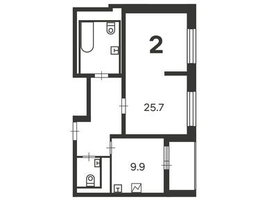 1-комнатная 54.00 кв.м, Жилой дом «Совхозная ул., д. 55, к. 1», 17 269 200 руб.