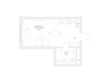 Студия 28.60 кв.м, ЖК «Детали», 10 600 190 руб.