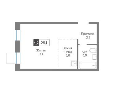 Планировки студии в ЖК «Отрада»