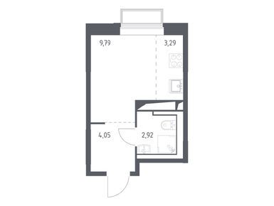 Планировки студии в ЖК «Долина Яузы»