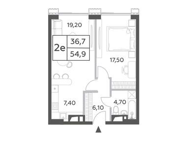 2-комнатная 54.90 кв.м, ЖК Will Towers (Вилл Тауэрс), 28 915 311 руб.