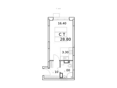 Студия 28.80 кв.м, ЖК «Облака 2.0», 9 392 116 руб.
