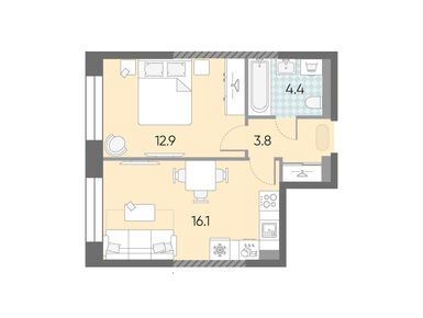 Планировки однокомнатные в ЖК «ЗИЛАРТ»