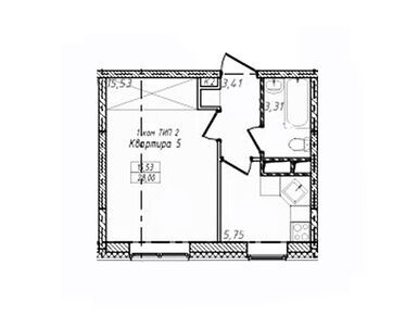 Планировки однокомнатные в ЖК «Солнечный» (Луховицы)