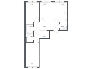 Планировки трехкомнатные в ЖК «Остафьево»